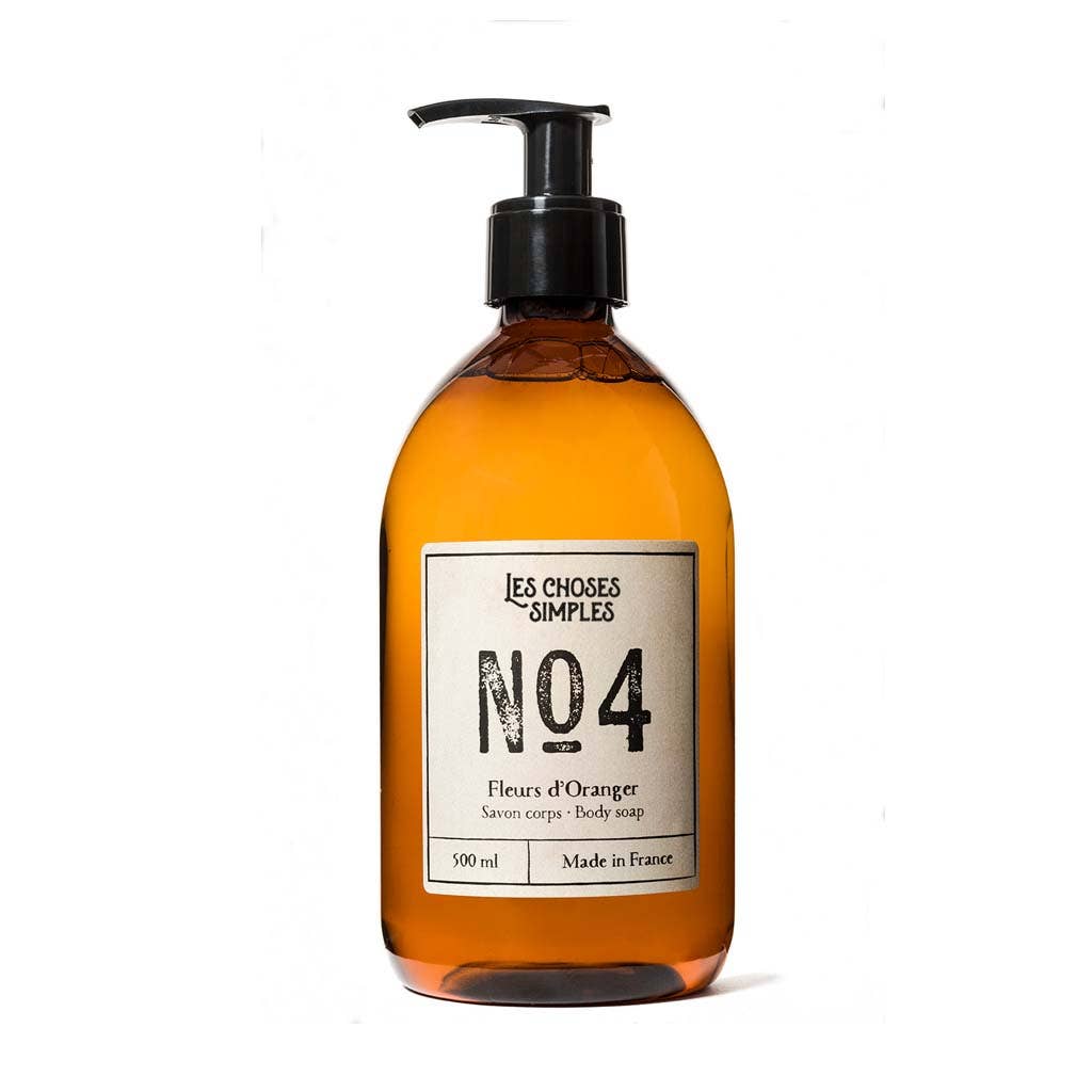 Bain moussant naturel Fleur d’Oranger, flacon 500 ml, fabrication Provence.