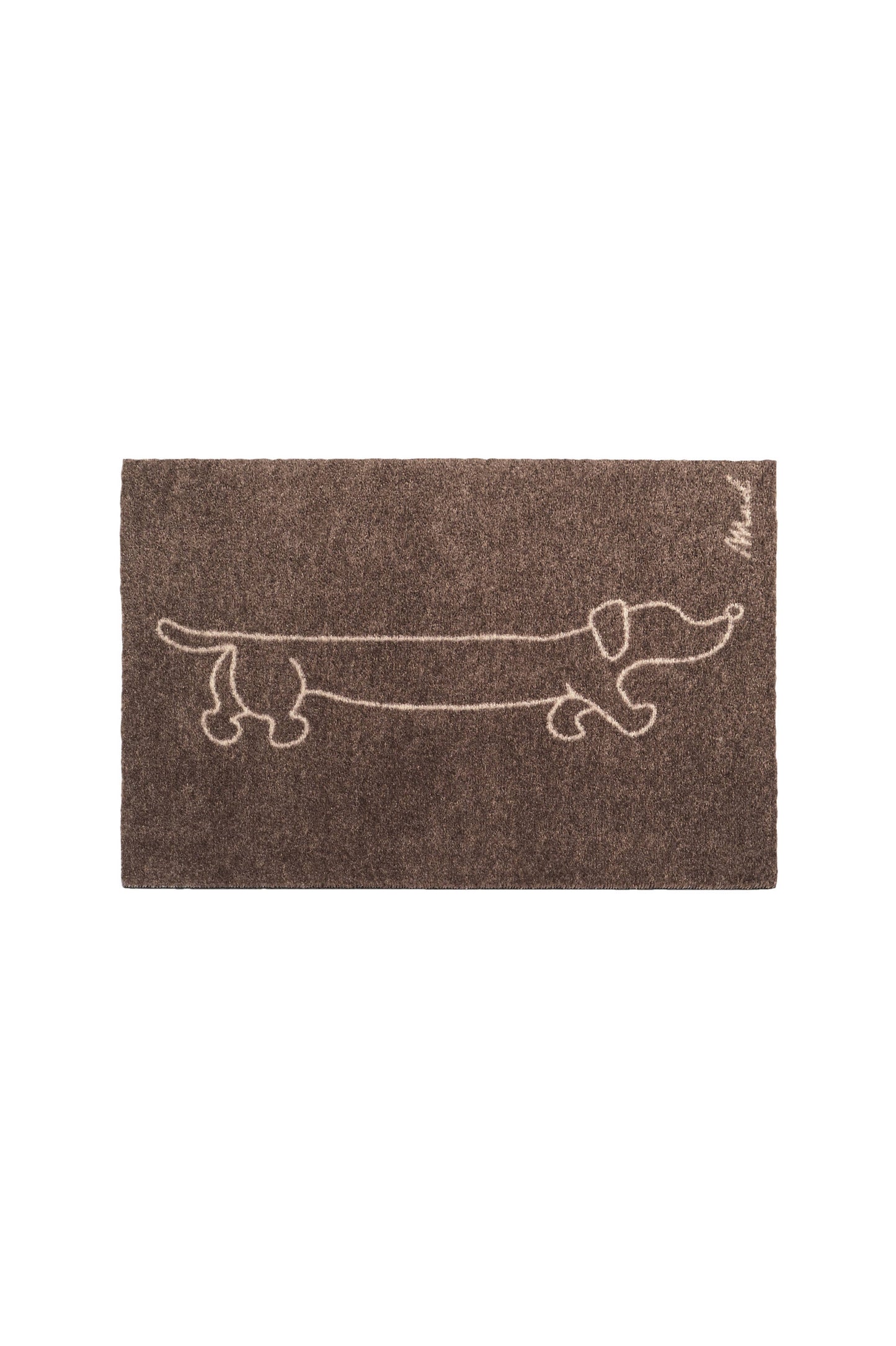 tapis absorbant avec dessin de teckel