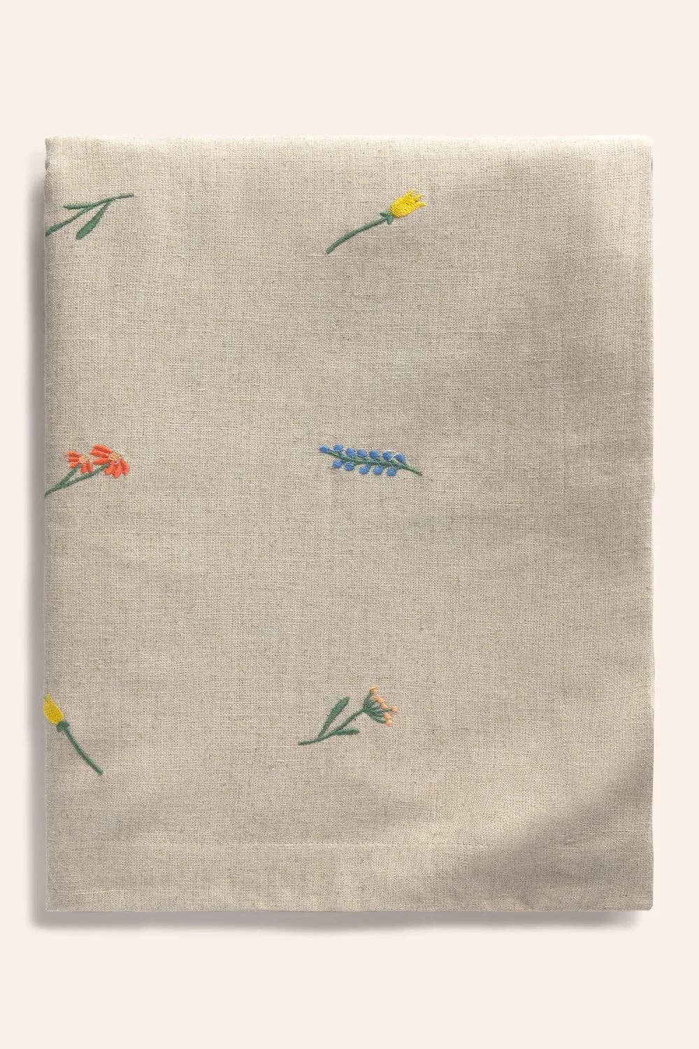 Nappe écru motifs Printaniers