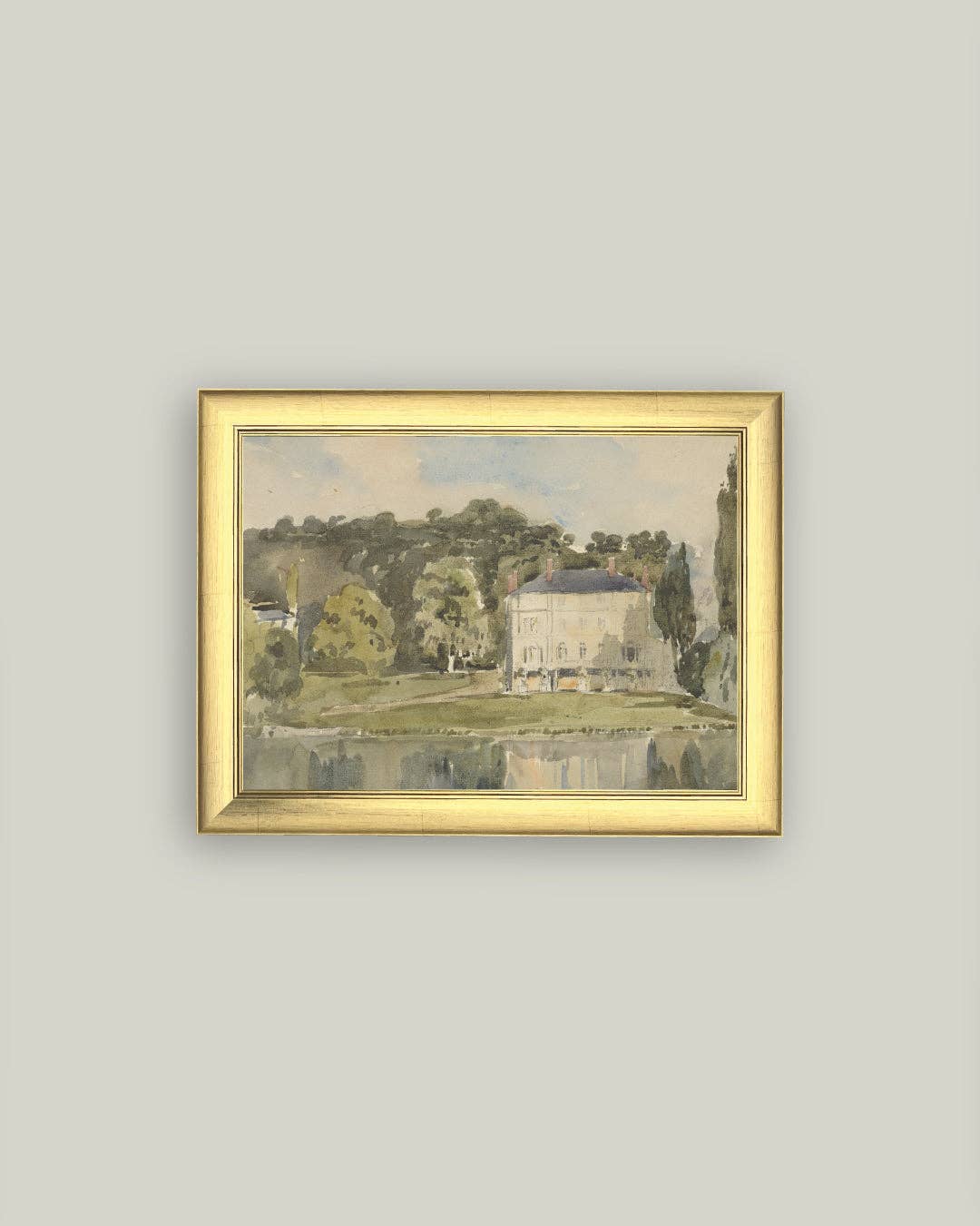 Impression sur toile- Vue du Château de Folembray