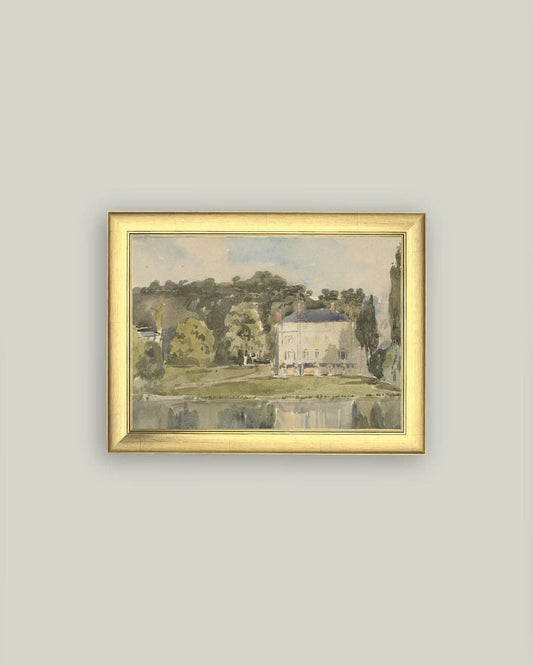 Impression sur toile- Vue du Château de Folembray
