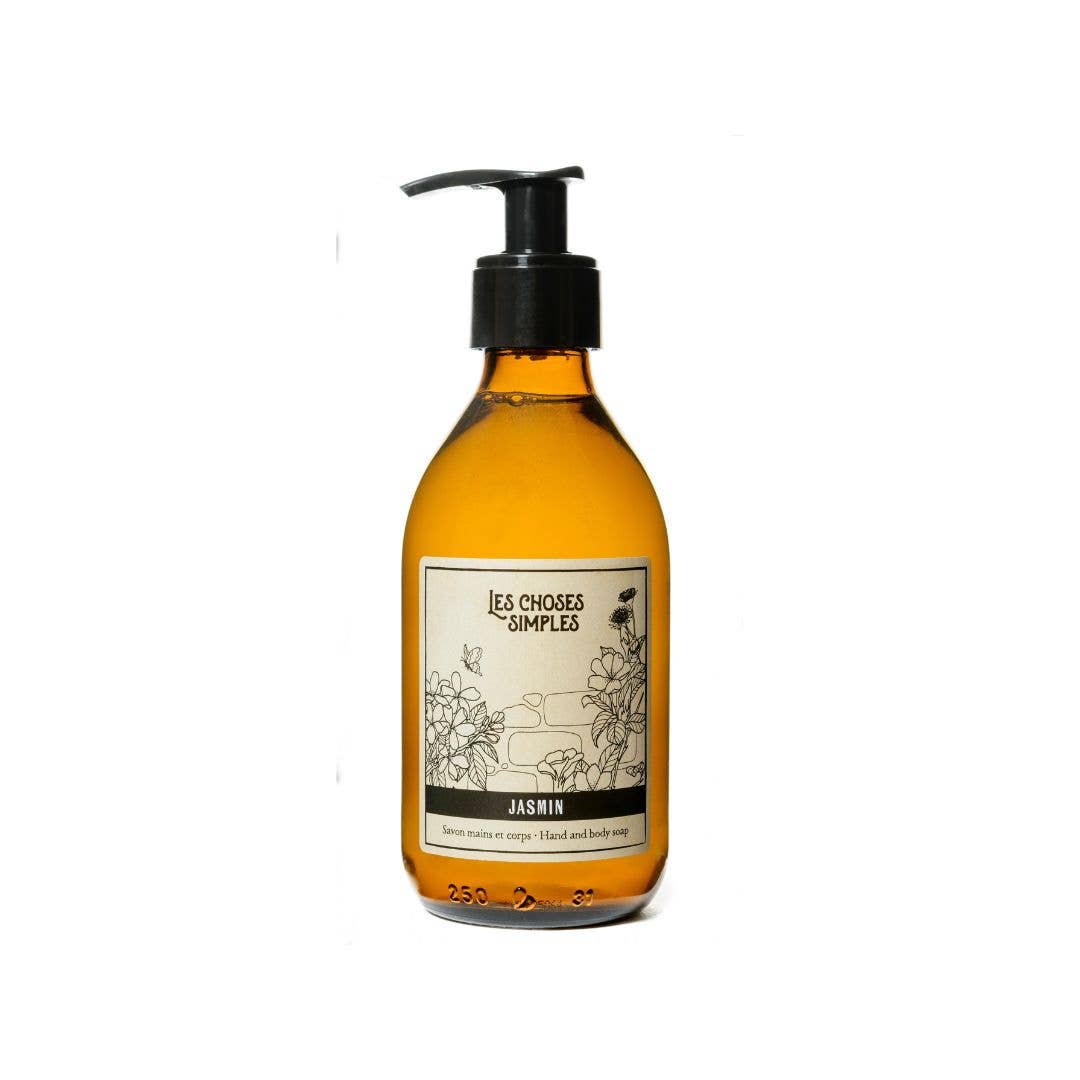 Savon pour les mains et le corps - Jasmin (250 ml, Verre)