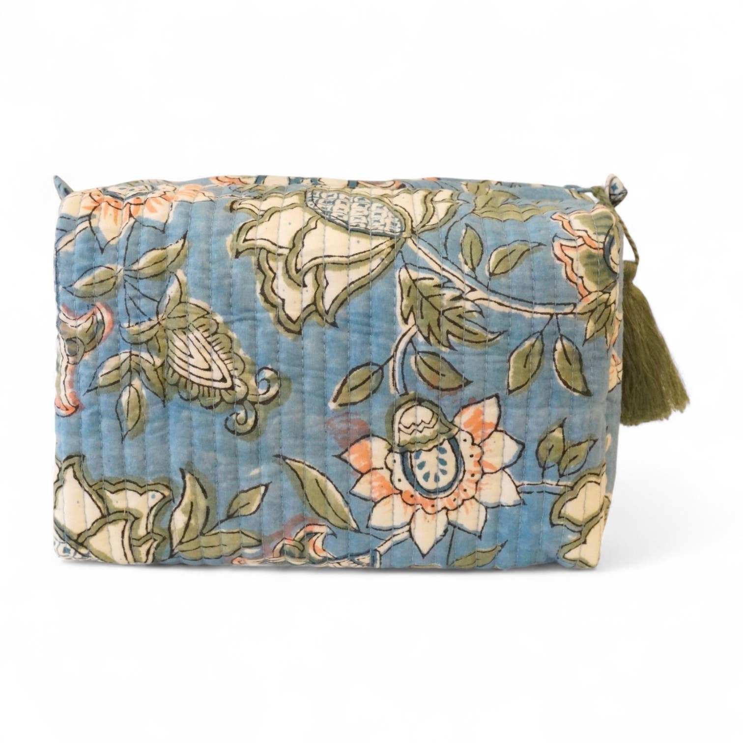 Trousse de toilette en coton block print - Madame Beaumont