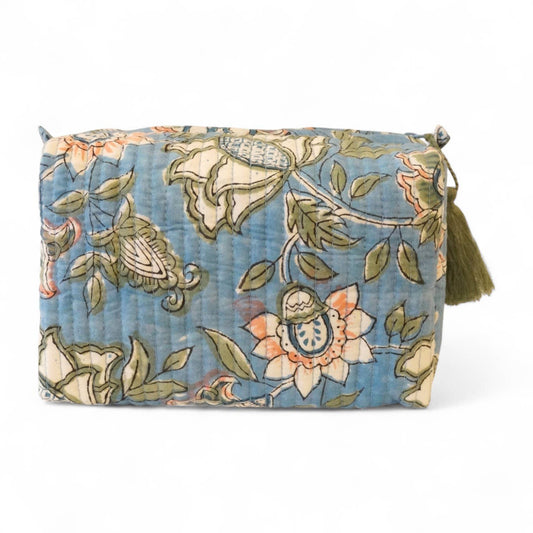 Trousse de toilette en coton block print