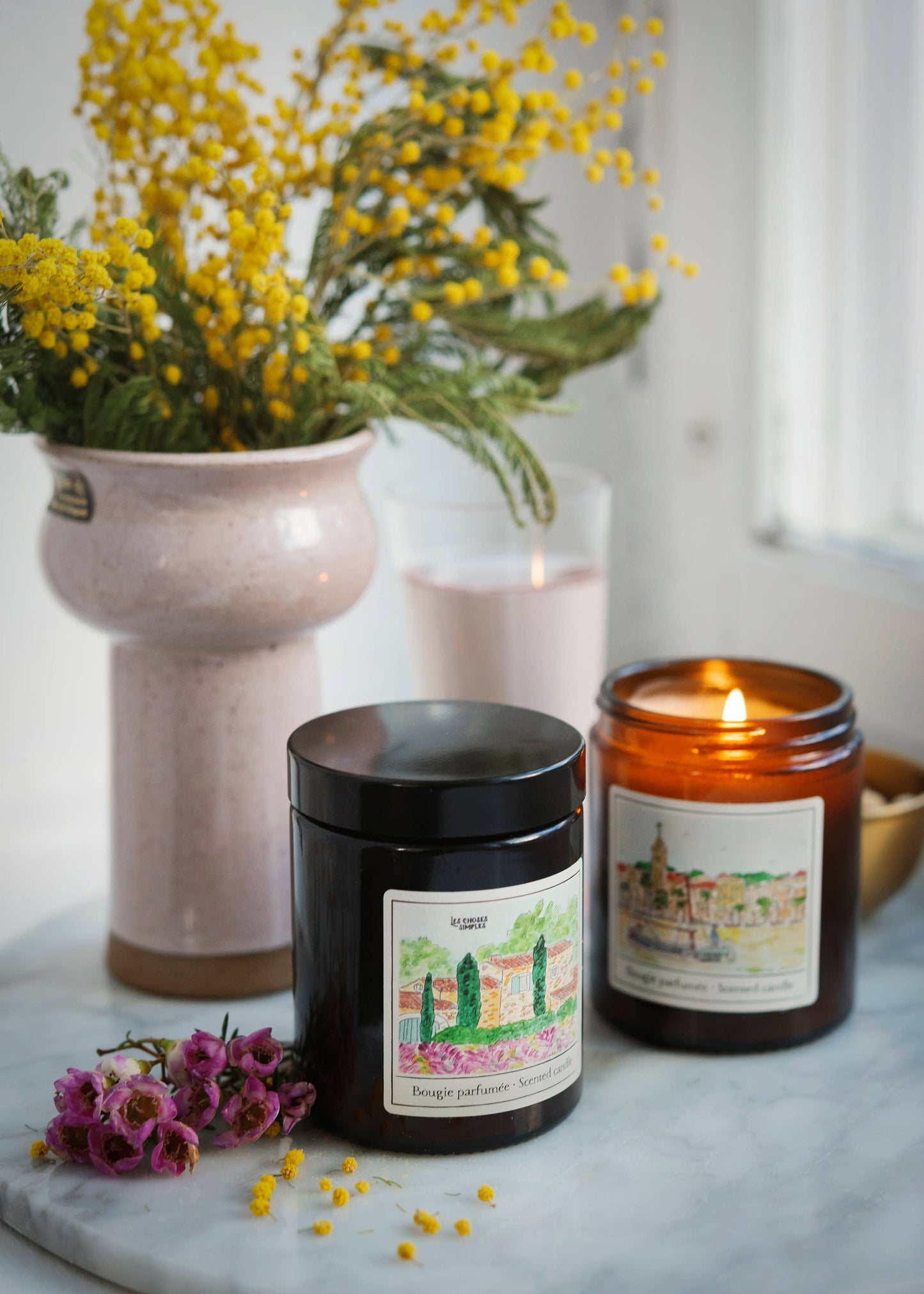 Bougie parfumée moyenne à la cire de soja « La Mer »