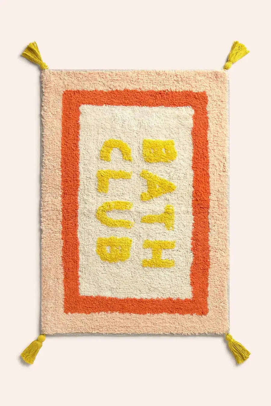 Tapis de bain orange Club