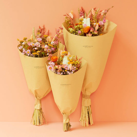 Fleurs séchées - Bouquet champêtre ensoleillé