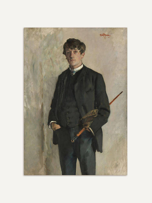 Kalle – Affiche de portrait d'homme vintage