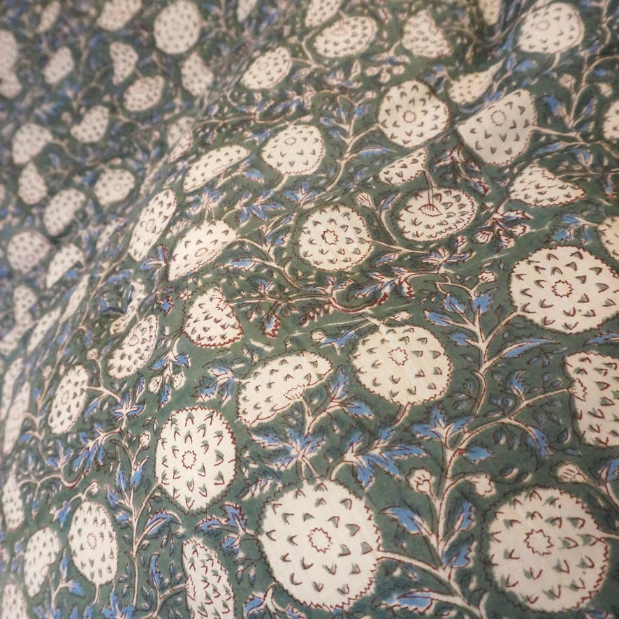 Jeté de lit block print - Madame Beaumont