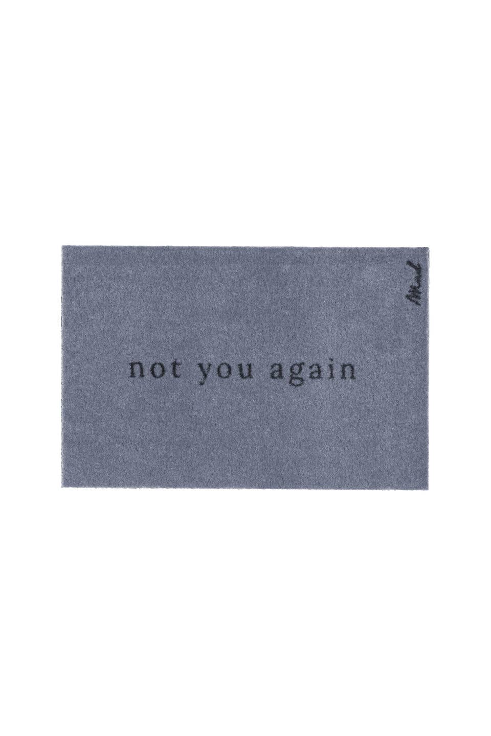 Tapis « Not you again »
