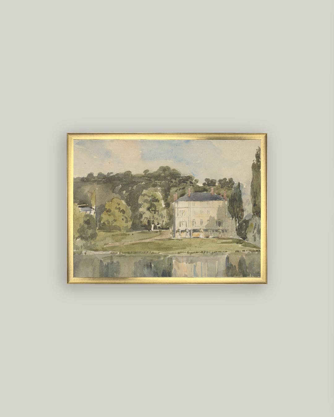 Impression sur toile- Vue du Château de Folembray