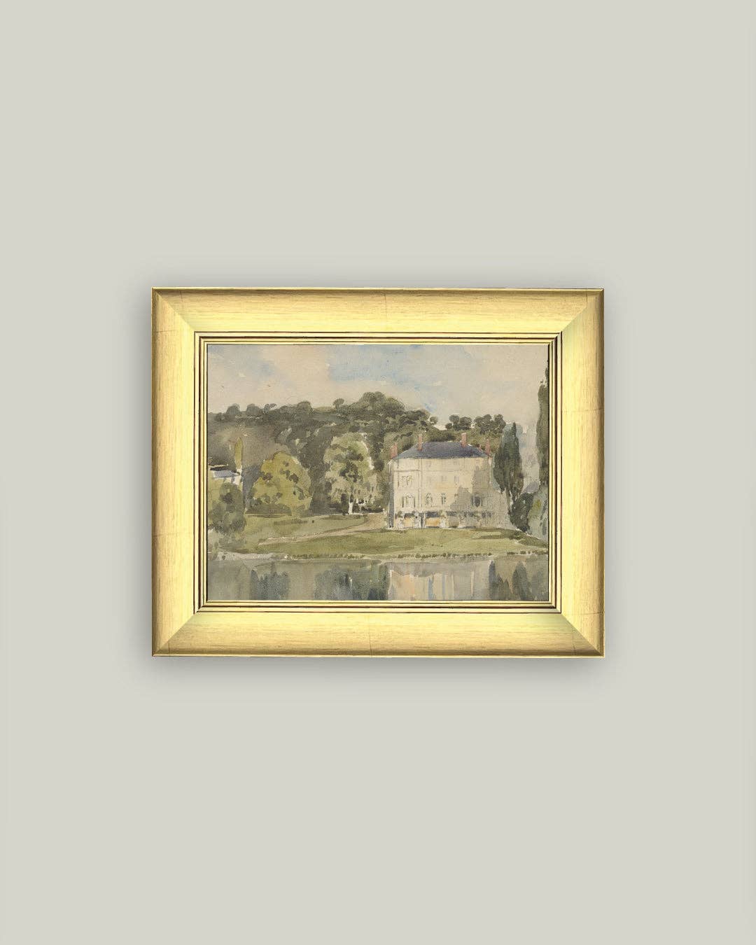 Impression sur toile- Vue du Château de Folembray