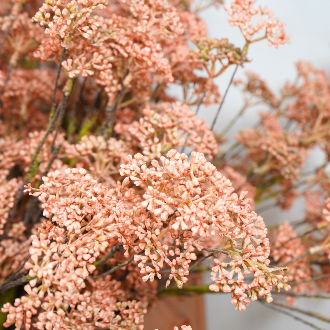Fleur rose artificielle L69cm