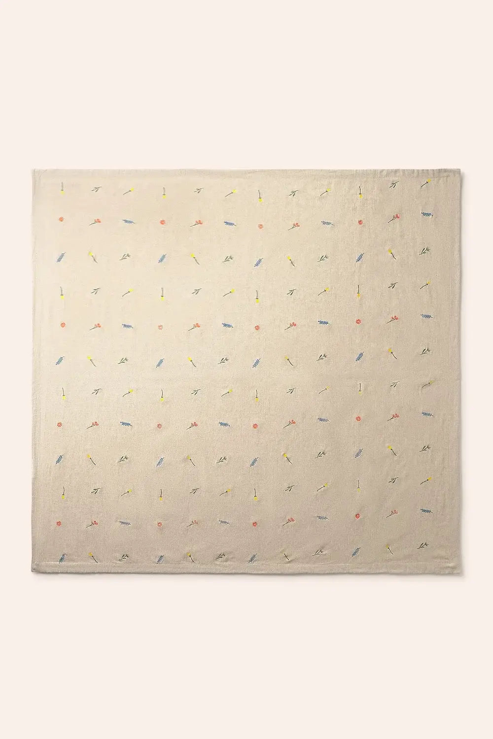 Nappe écru motifs Printaniers