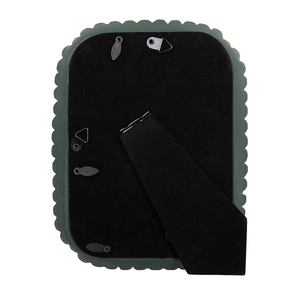Cadre photo Art déco vert – 10 × 15 cm