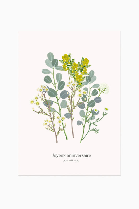 Carte Joyeux anniversaire