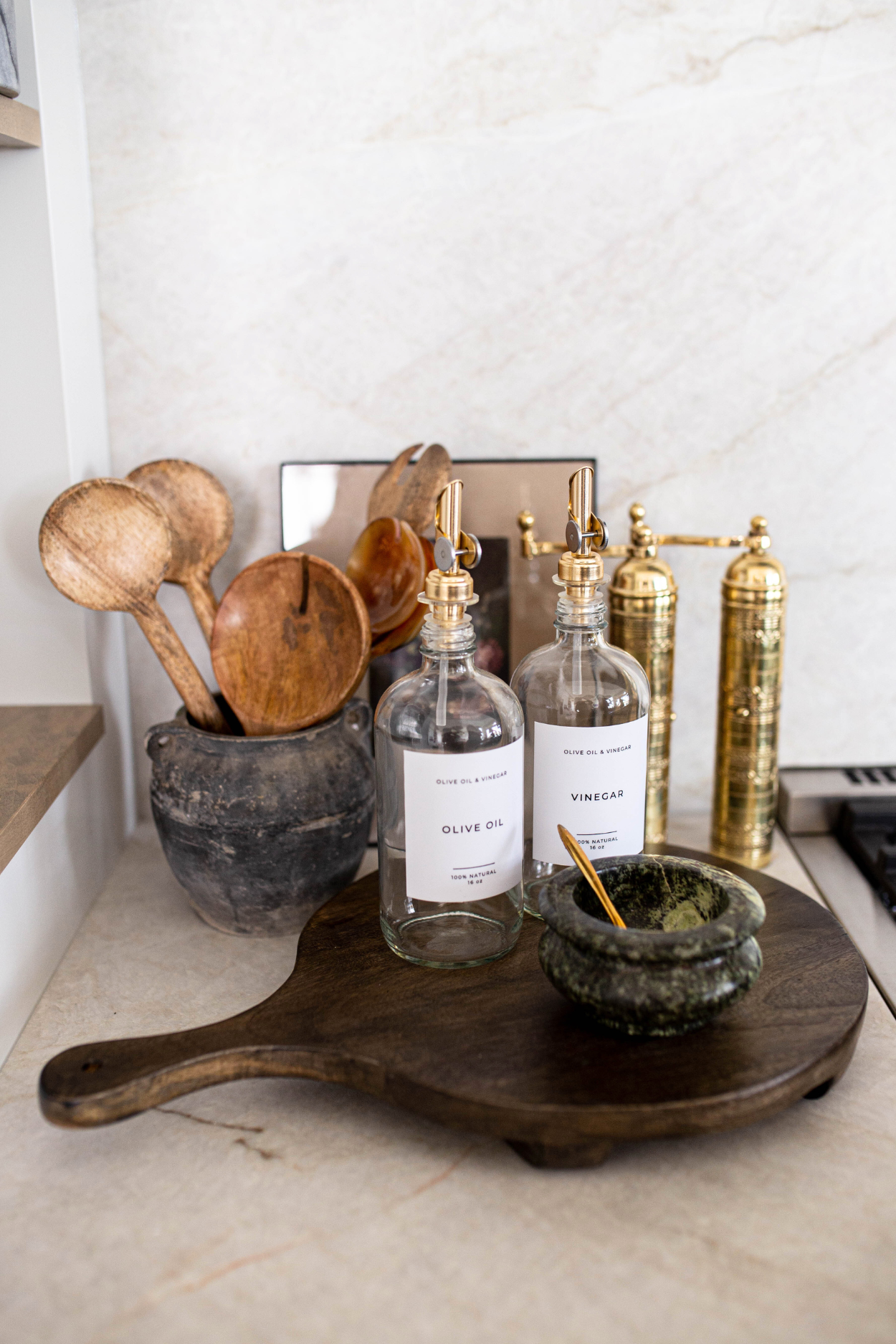 Planche de service en bois naturel pour cuisine ou apéritif