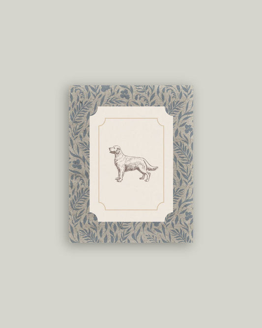 Reproduction sur toile Dog in Blue, panneau dur, sans cadre, décoration murale ou chevalet