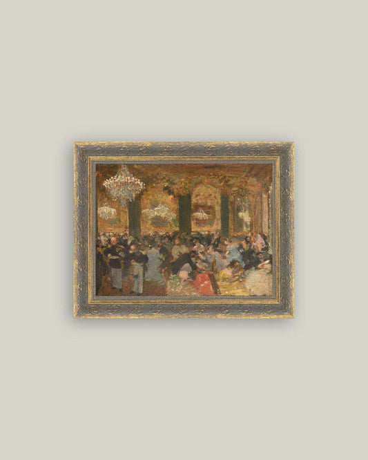 Reproduction d’art d’après Edgar Degas (1875), toile encadrée format 25,4×20,3 cm, style classique et élégant Madame Beaumont.