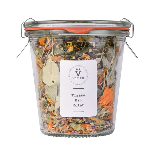 tisane éclat bio aux plantes florales et végétales